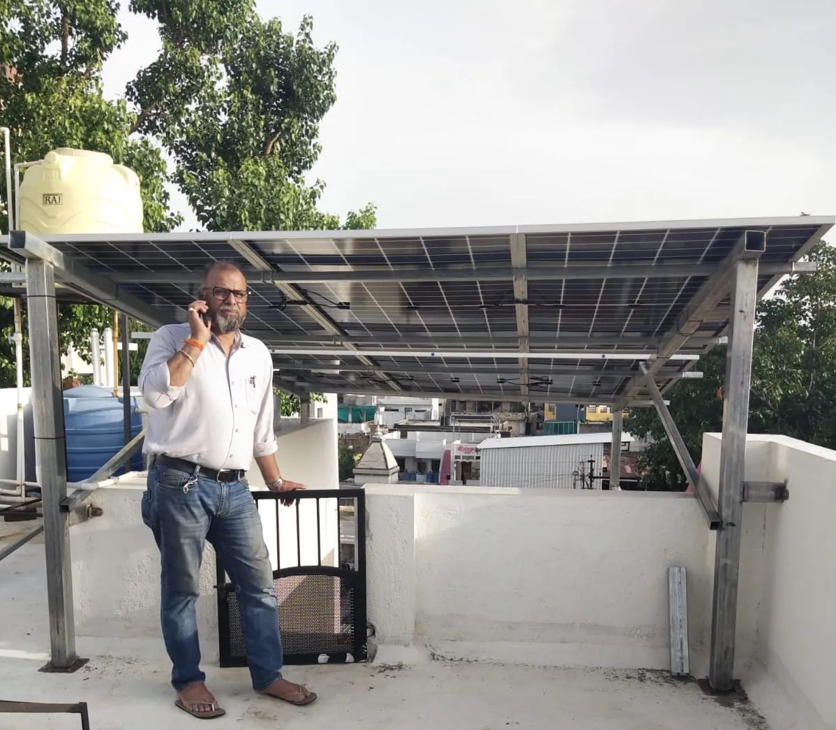 3kW rooftop solar panel installation - vivekananda colony, Amravati, Maharashtra